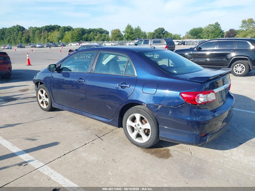 Vin: 2t1bu4eexbc619416, lot: 46612058, toyota corolla s 20113