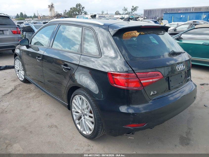 Vin: wauupbff3ja081430, lot: 46612059, audi a3 e-tron 1.4t premium/1.4t tech premium 20183