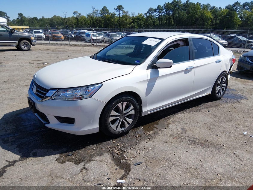 Vin: 1hgcr2f31ea301895, lot: 46612062, honda accord lx 20142