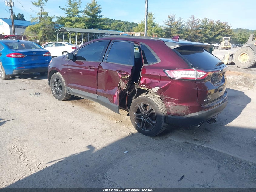 Vin: 2fmpk4j97jbb28146, lot: 46612081, ford edge sel 20183