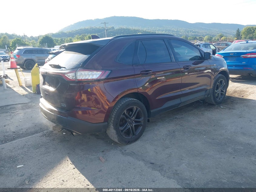 Vin: 2fmpk4j97jbb28146, lot: 46612081, ford edge sel 20184