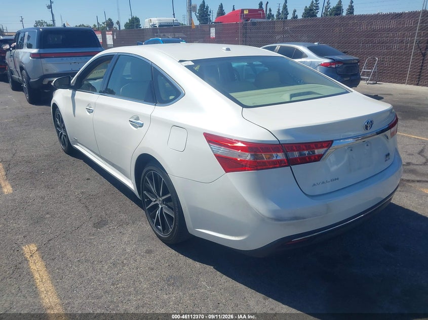 Vin: 4t1bd1eb5fu039337, lot: 46612086, toyota avalon hybrid xle touring 20153