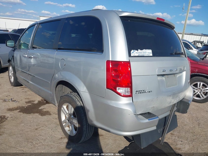 Vin: 2c4rdgdg1cr324869, lot: 46612145, dodge grand caravan crew 20123