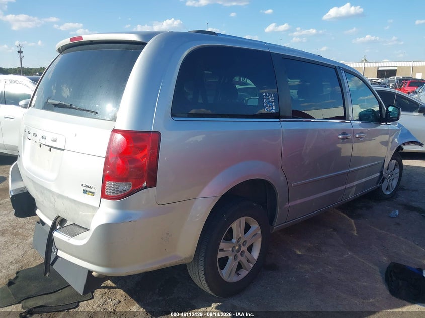 Vin: 2c4rdgdg1cr324869, lot: 46612145, dodge grand caravan crew 20124
