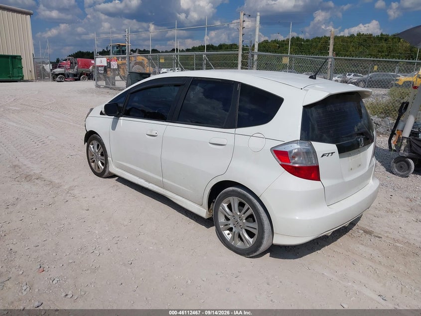 Vin: jhmge8h59bs000518, lot: 46612183, honda fit sport 20113