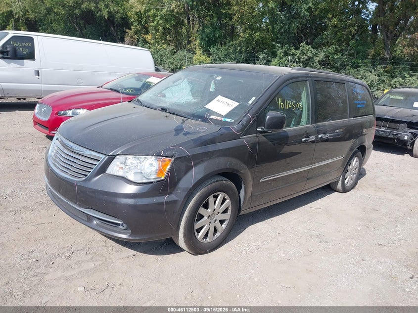 Vin: 2c4rc1bg7fr752906, lot: 46612219, chrysler town & country touring 20152