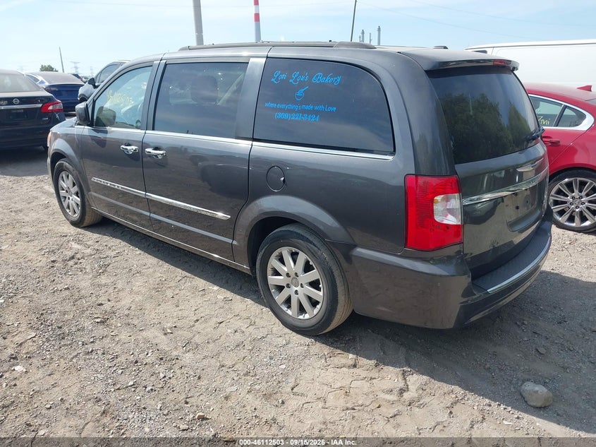 Vin: 2c4rc1bg7fr752906, lot: 46612219, chrysler town & country touring 20153