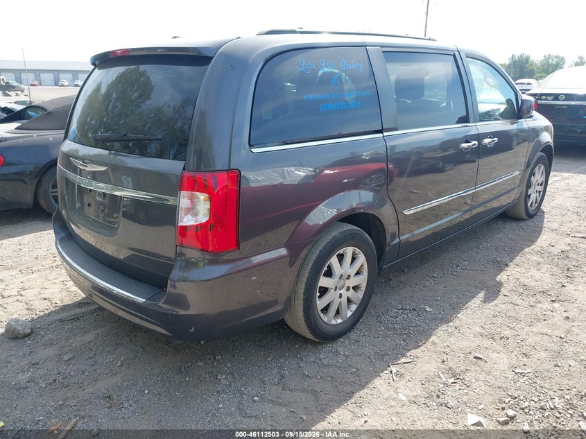 Vin: 2c4rc1bg7fr752906, lot: 46612219, chrysler town & country touring 20154