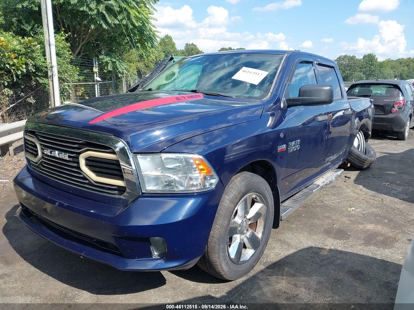 Vin: 1c6rr6kt8fs565625, lot: 46612231, ram 1500 express 20152