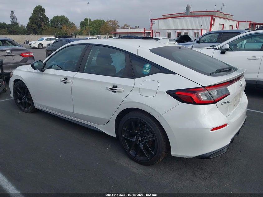Vin: 19xfl2h81pe003367, lot: 46612249, honda civic sport 20233