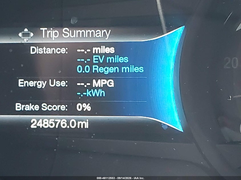 FORD FUSION ENERGI 2015 VIN 3FA6P0SUXFR201098