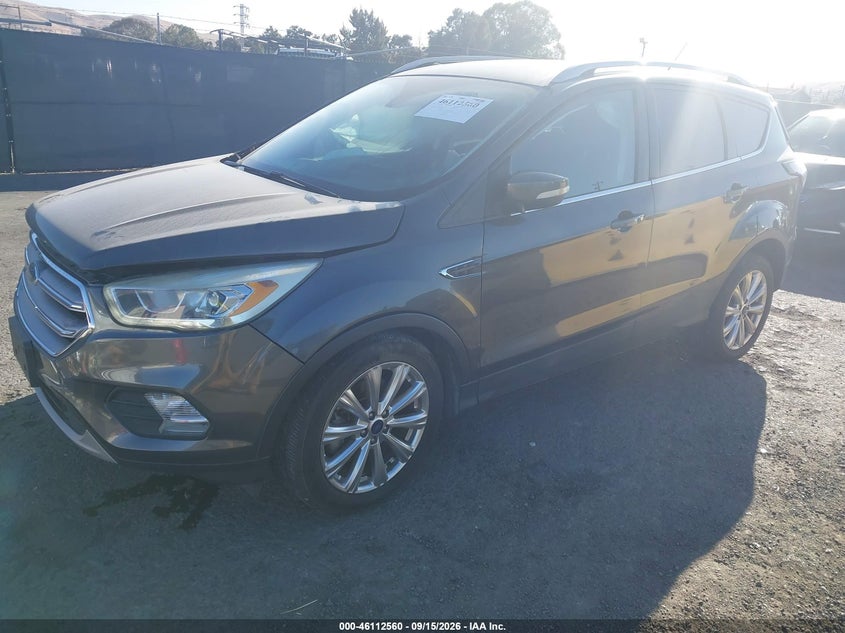 Vin: 1fmcu9j95hub03899, lot: 46612276, ford escape titanium 20172