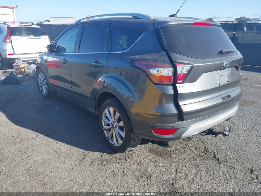 Vin: 1fmcu9j95hub03899, lot: 46612276, ford escape titanium 20173