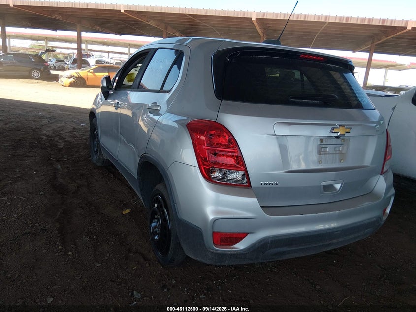 Vin: kl7cjksb6hb101478, lot: 46612316, chevrolet trax ls 20173