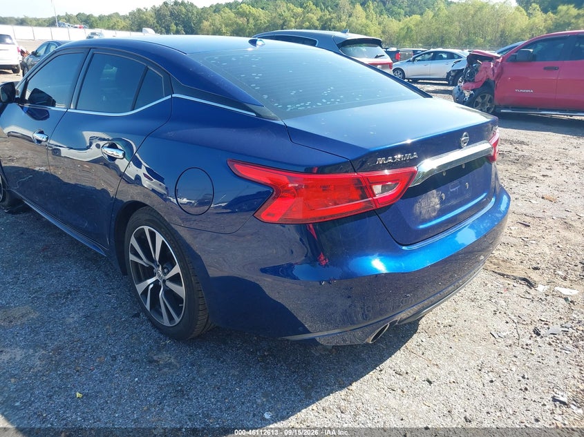 Vin: 1n4aa6ap8jc385992, lot: 46612329, nissan maxima 3.5 sv 20183