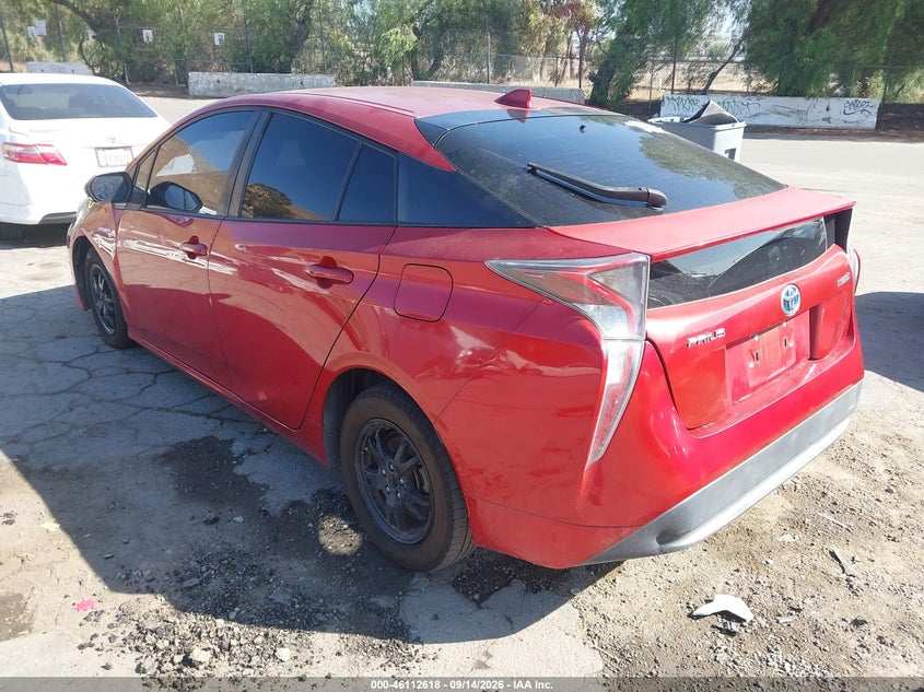 Vin: jtdkbrfu7g3530444, lot: 46612334, toyota prius two 20163