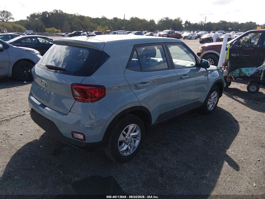 Vin: kmhrb8a37tu428570, lot: 46612364, hyundai venue se 20264