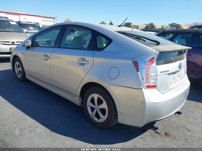 Vin: jtdkn3du7e1770013, lot: 46612392, toyota prius two 20143