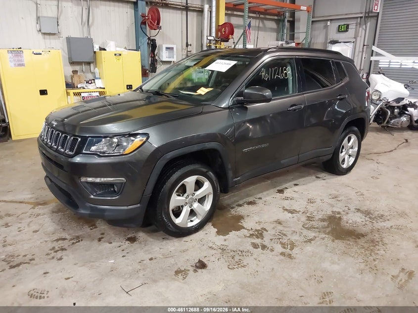 Vin: 3c4njdbbxkt690323, lot: 46612404, jeep compass latitude 4x4 20192
