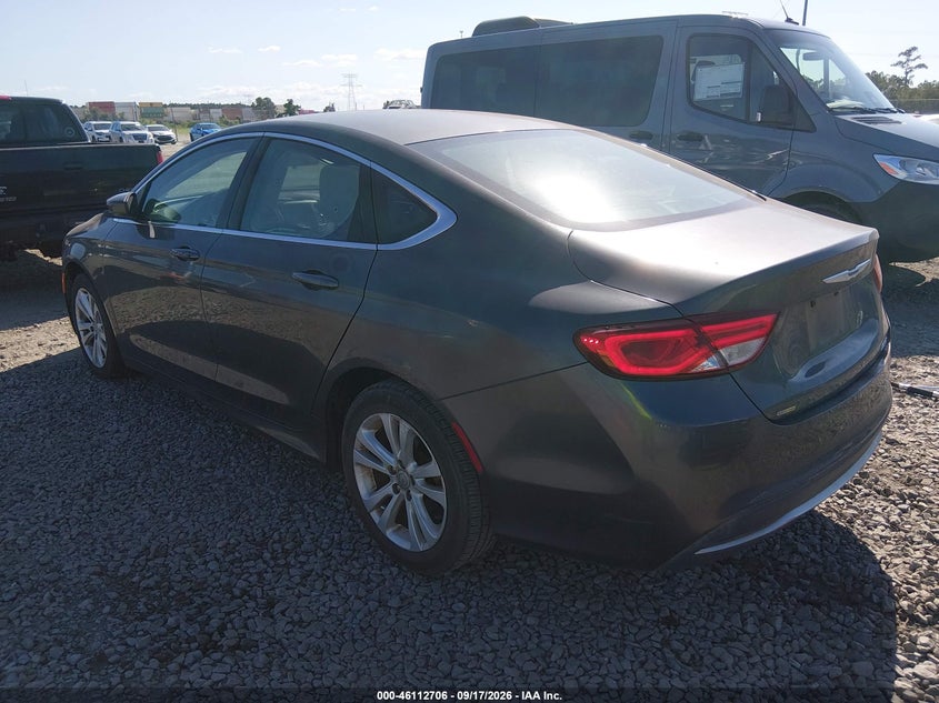 Vin: 1c3cccab6fn586001, lot: 46612422, chrysler 200 limited 20153