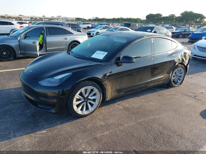 Vin: 5yj3e1eb3nf187919, lot: 46612434, tesla model 3 long range dual motor all-wheel drive 20222