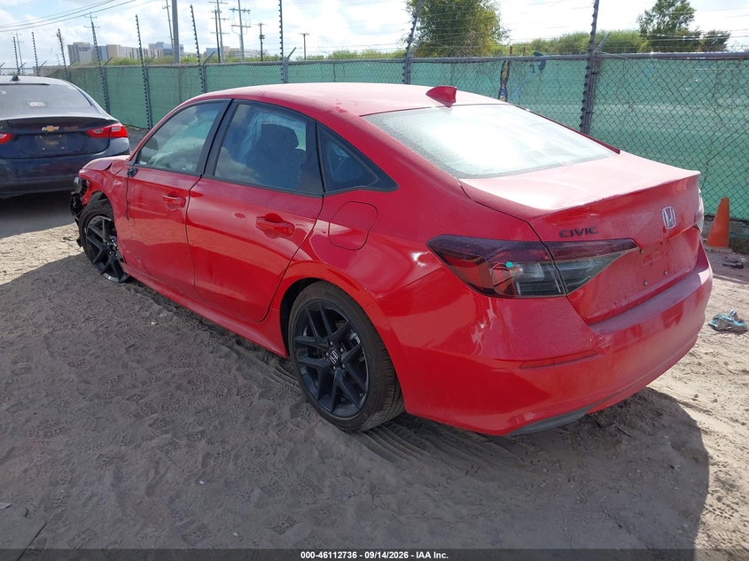 Vin: 2hgfe2f51th614485, lot: 46612452, honda civic sport 20263