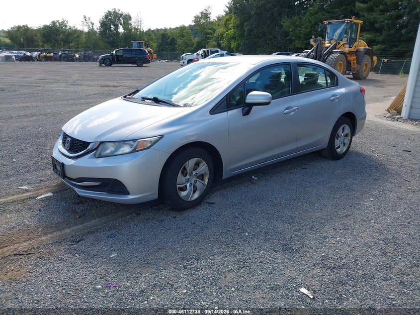 Vin: 19xfb2f59fe106529, lot: 46612454, honda civic lx 20152