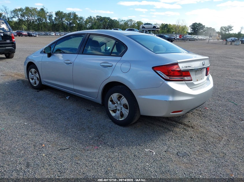 Vin: 19xfb2f59fe106529, lot: 46612454, honda civic lx 20153