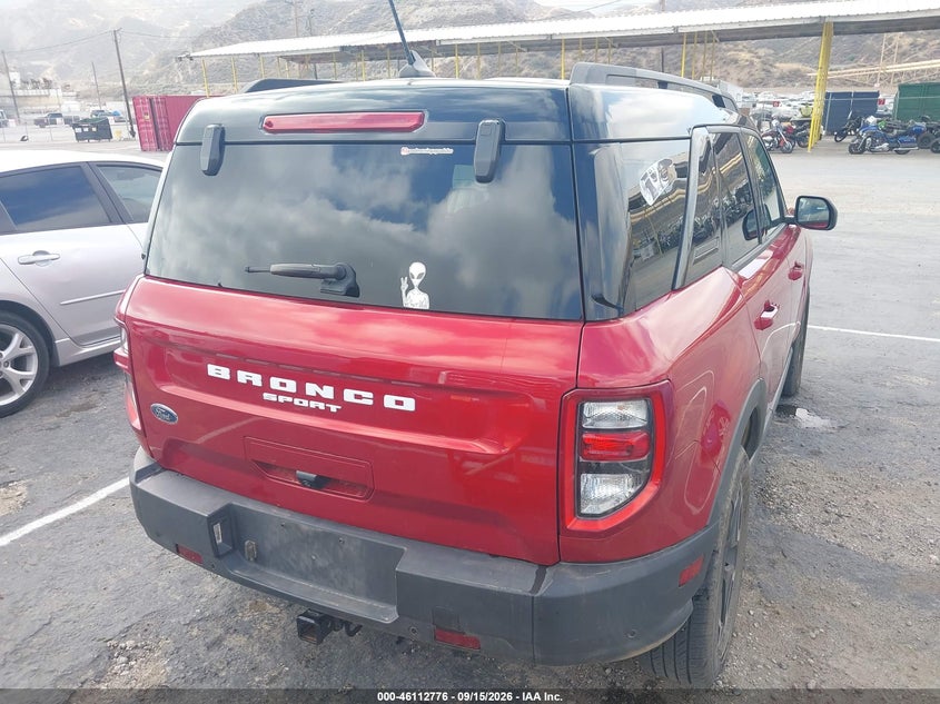 Vin: 3fmcr9c60mra72213, lot: 46612492, ford bronco sport outer banks 20214