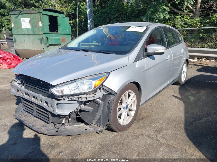Vin: 1fadp3k26gl382210, lot: 46612498, ford focus se 20162