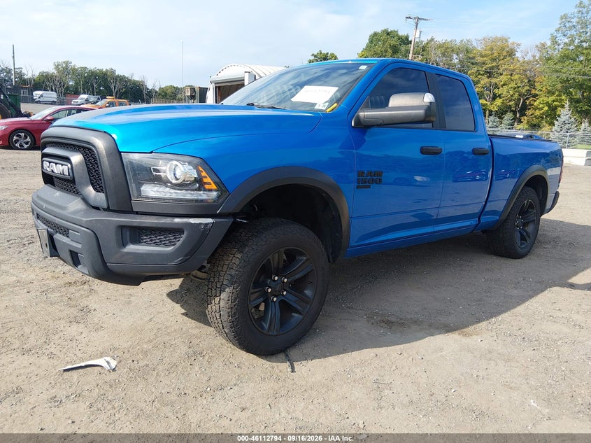 Vin: 1c6rr7ggxms523780, lot: 46612510, ram 1500 classic warlock  4x4 6'4 box 20212