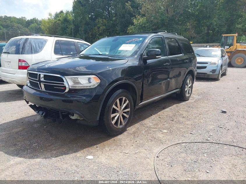 Vin: 1c4rdjdg5ec596835, lot: 46612522, dodge durango limited 20142