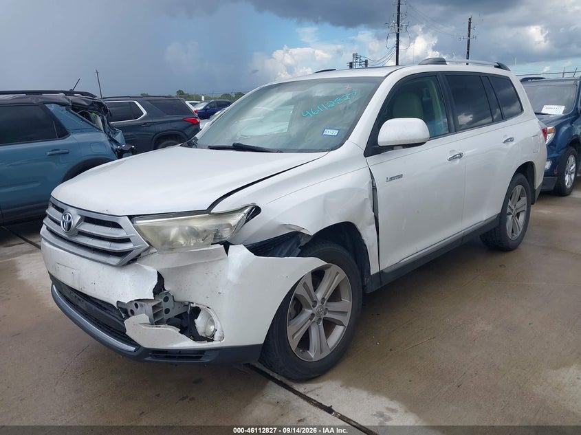 Vin: 5tdyk3ehxds099359, lot: 46612543, toyota highlander limited v6 20132