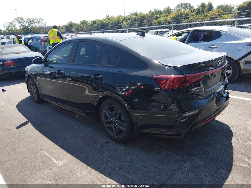 Vin: 3kpf34ad6me383157, lot: 46612589, kia forte gt-line 20213