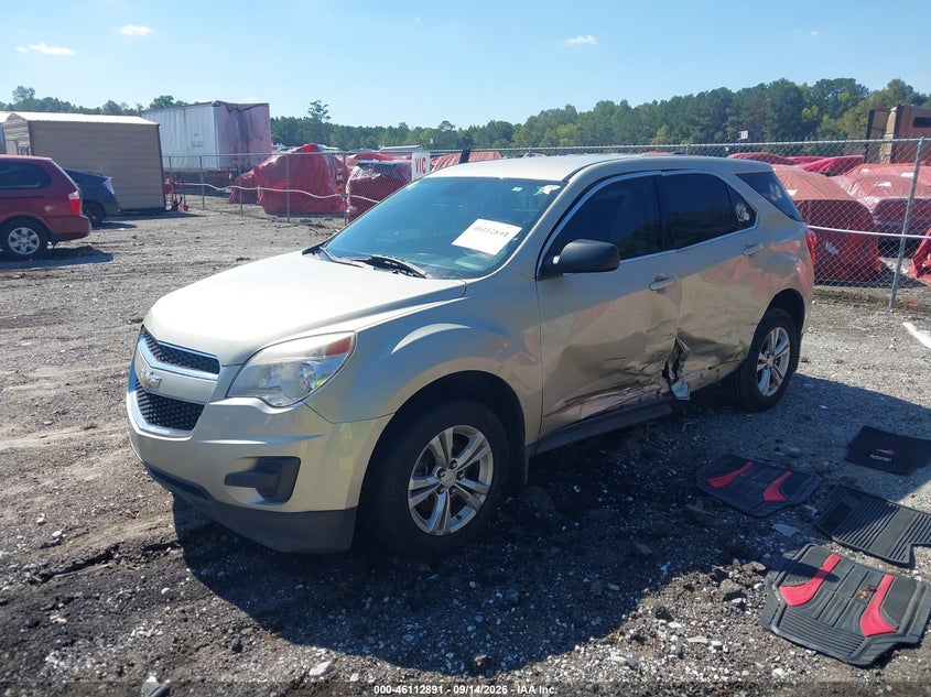 Vin: 2gnalaek0f1110451, lot: 46612607, chevrolet equinox ls 20152