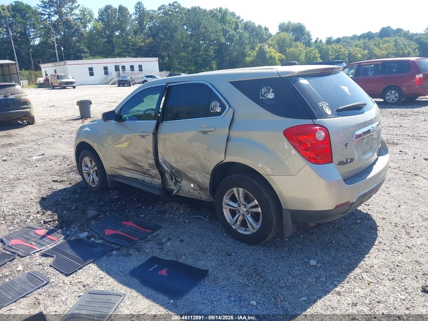 Vin: 2gnalaek0f1110451, lot: 46612607, chevrolet equinox ls 20153