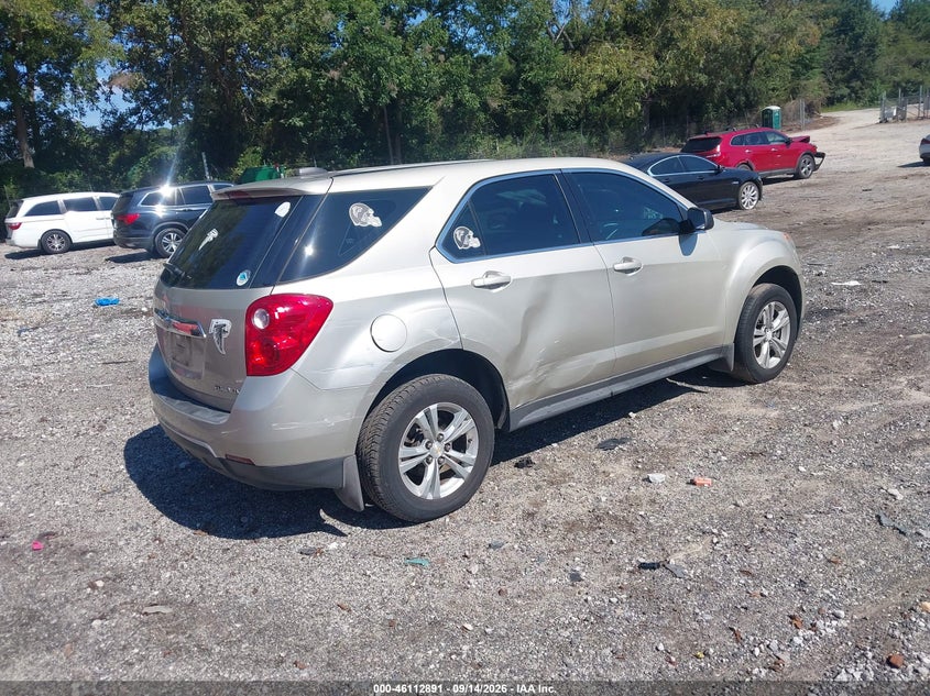 Vin: 2gnalaek0f1110451, lot: 46612607, chevrolet equinox ls 20154