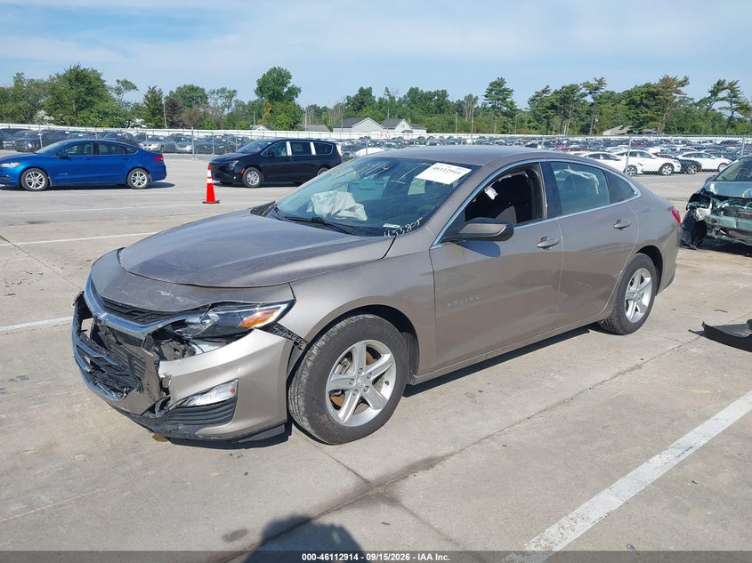 Vin: 1g1zb5st8nf192206, lot: 46612630, chevrolet malibu fwd ls 20222