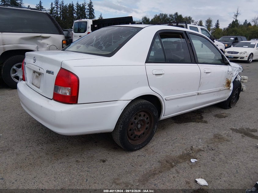 MAZDA PROTEGE 2002 VIN JM1BJ225X21580719