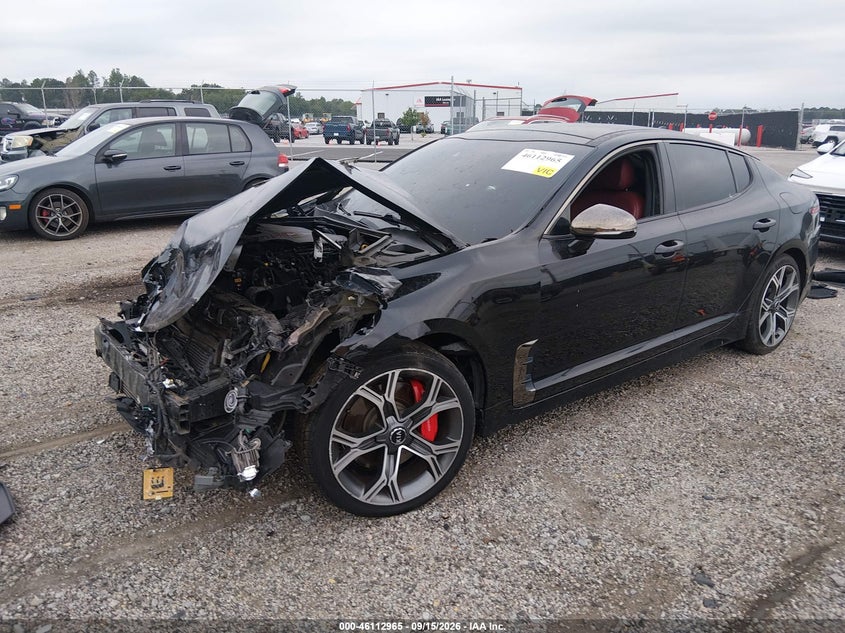 Vin: knae55lc2j6032003, lot: 46612681, kia stinger gt2 20182