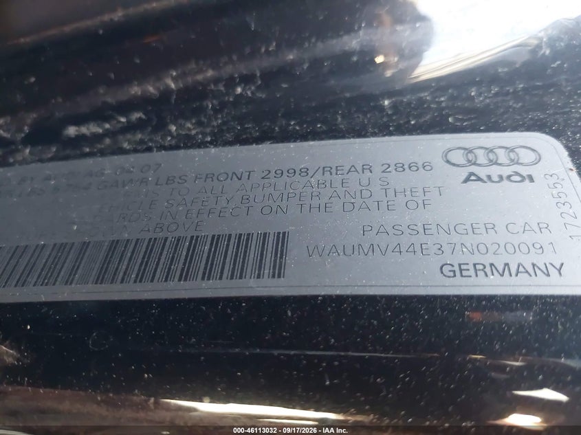 2007 AUDI A8 L 4.2 · Фото 9