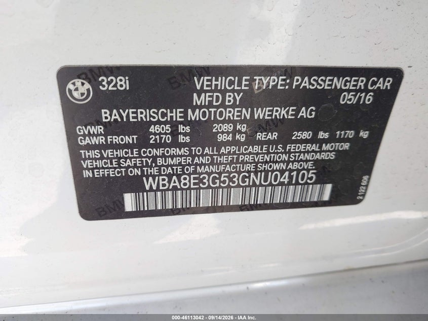 2016 BMW 328I XDRIVE · Фото 9