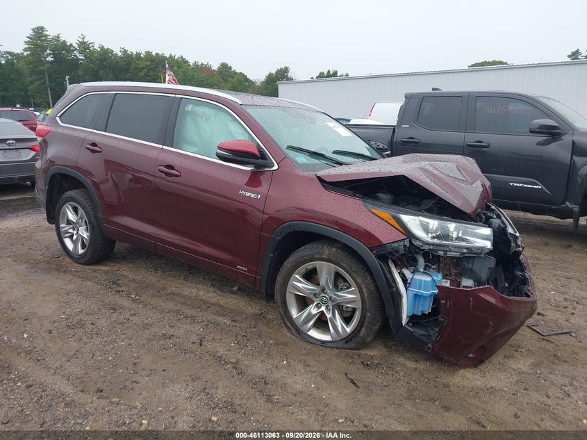 2019 Toyota Highlander Hybrid Limited, aukciono nuotrauka 1
