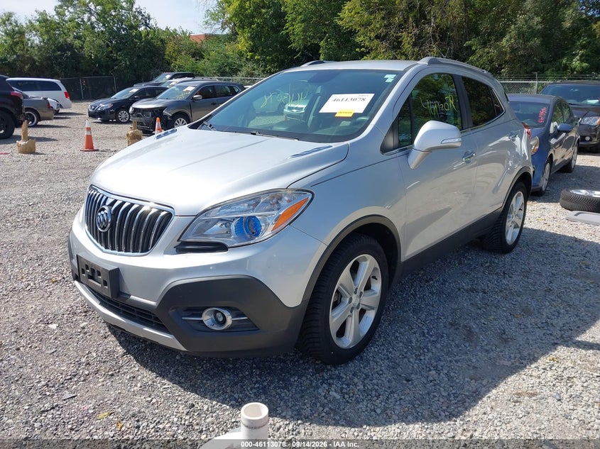 Vin: kl4cjcsb0fb248606, lot: 46612794, buick encore leather 20152