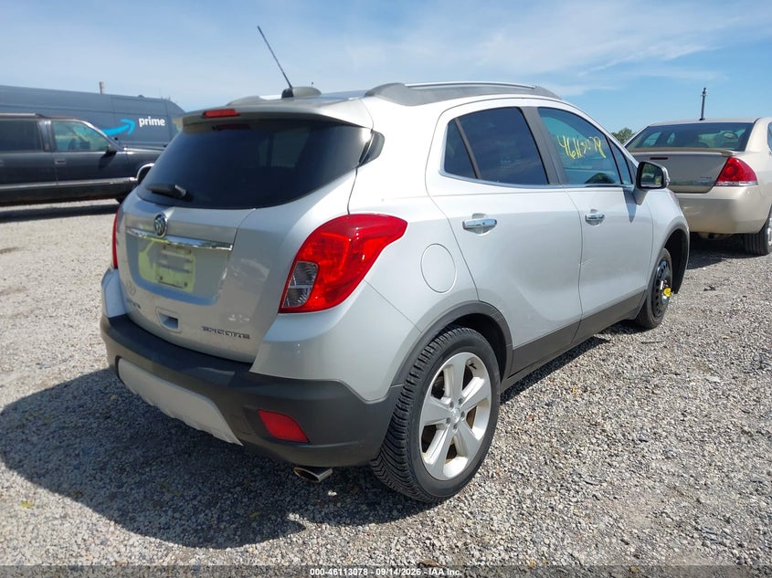 Vin: kl4cjcsb0fb248606, lot: 46612794, buick encore leather 20154