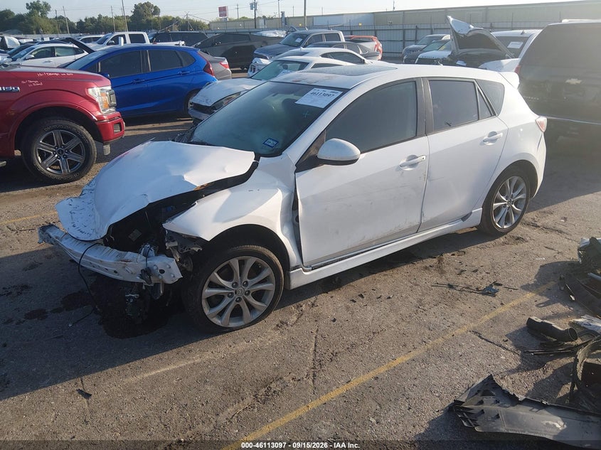 Vin: jm1bl1h52a1319224, lot: 46612813, mazda mazda3 s sport 20102