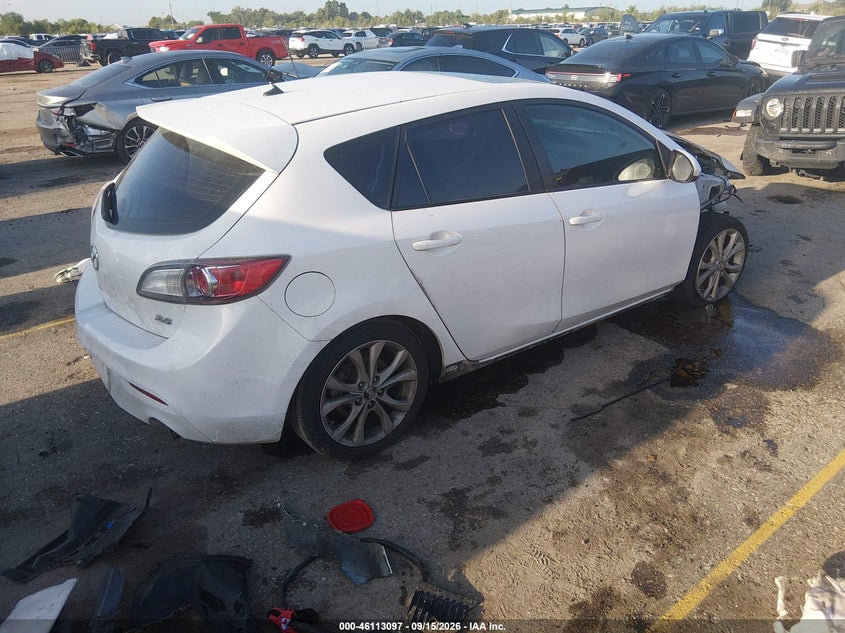 Vin: jm1bl1h52a1319224, lot: 46612813, mazda mazda3 s sport 20104