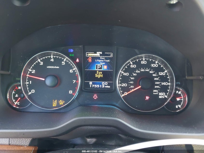 SUBARU OUTBACK 2014 VIN 4S4BRDNCXE2273947