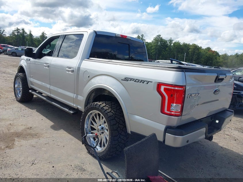 Vin: 1ftew1cp9gfb82498, lot: 46612846, ford f-150 xlt 20163