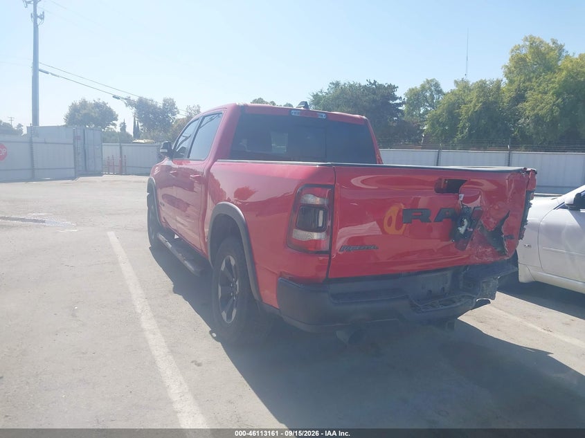 Vin: 1c6srfltxln277180, lot: 46612877, ram 1500 rebel  4x4 5'7 box 20203